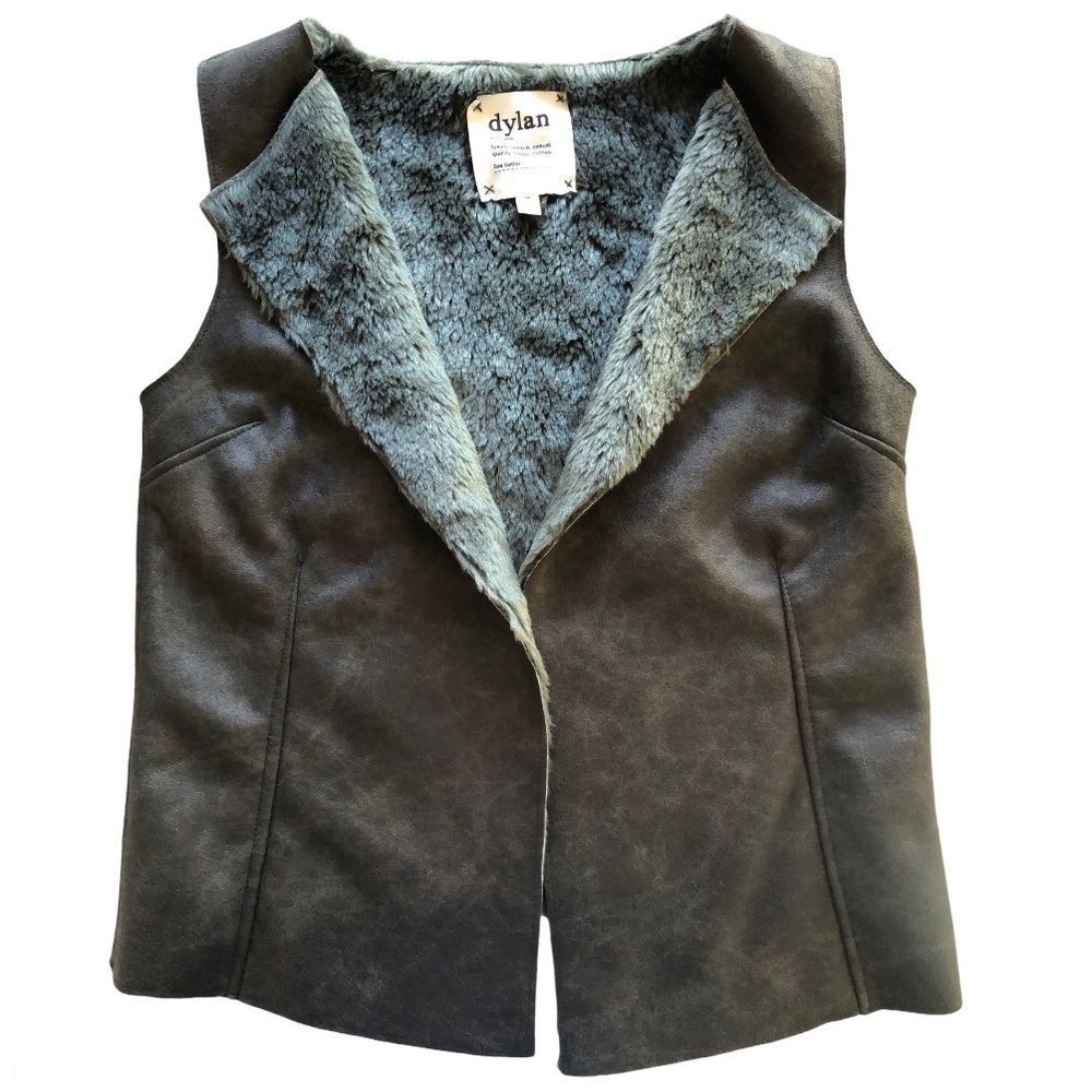 Dylan Faux Suede & Fur Lined Vest